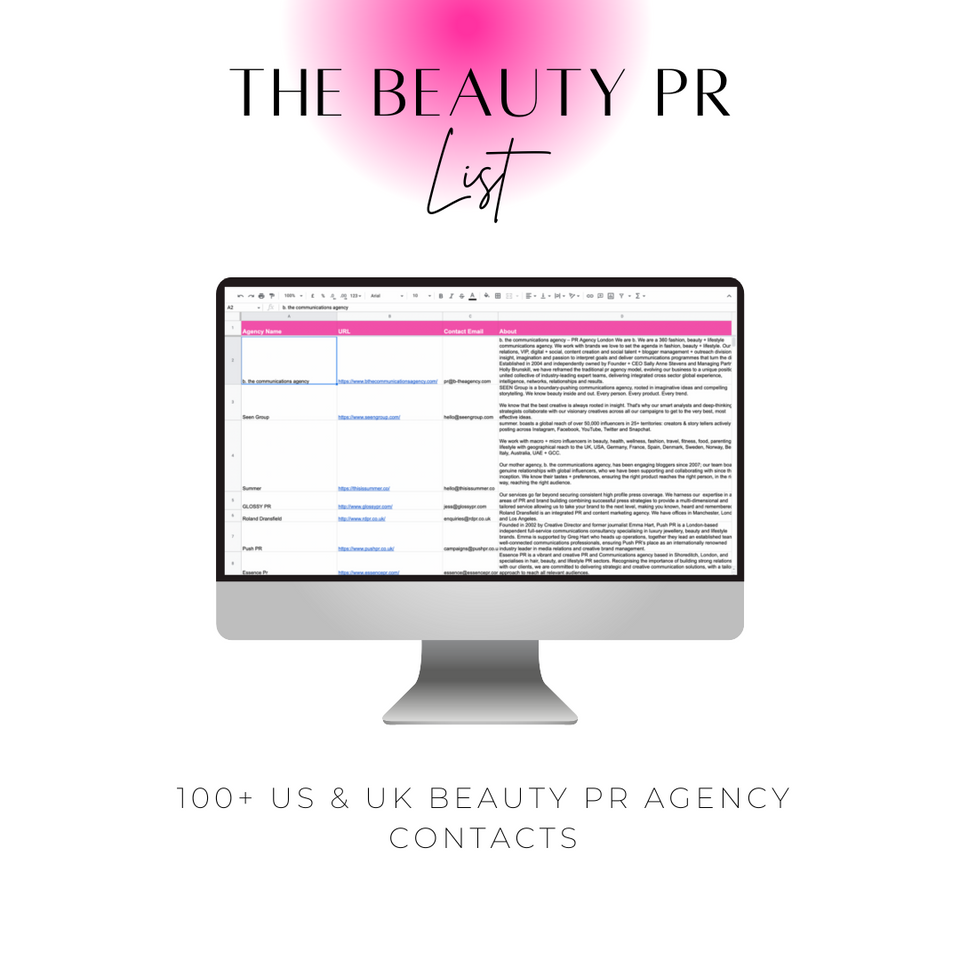 The Beauty PR List & PR Gifting Guide