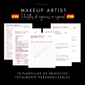 Makeup Artist Business Templates *SPANISH*