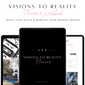 Digital Planner: Visions to Reality - Pink & Black Theme
