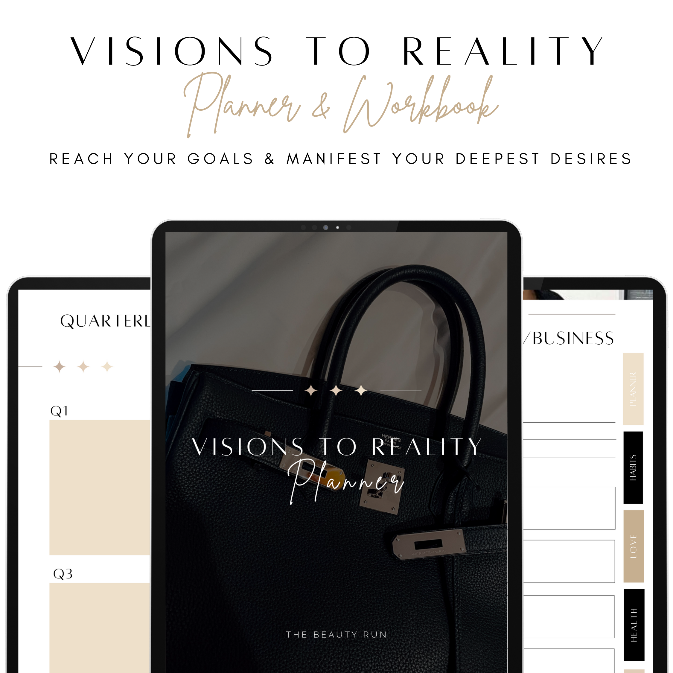 Planner: Visions to Reality - Minimal Theme