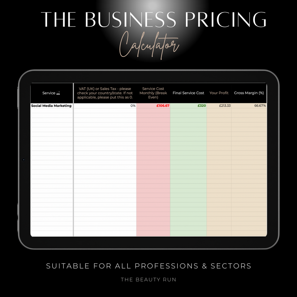 The Business Pricing Calculator