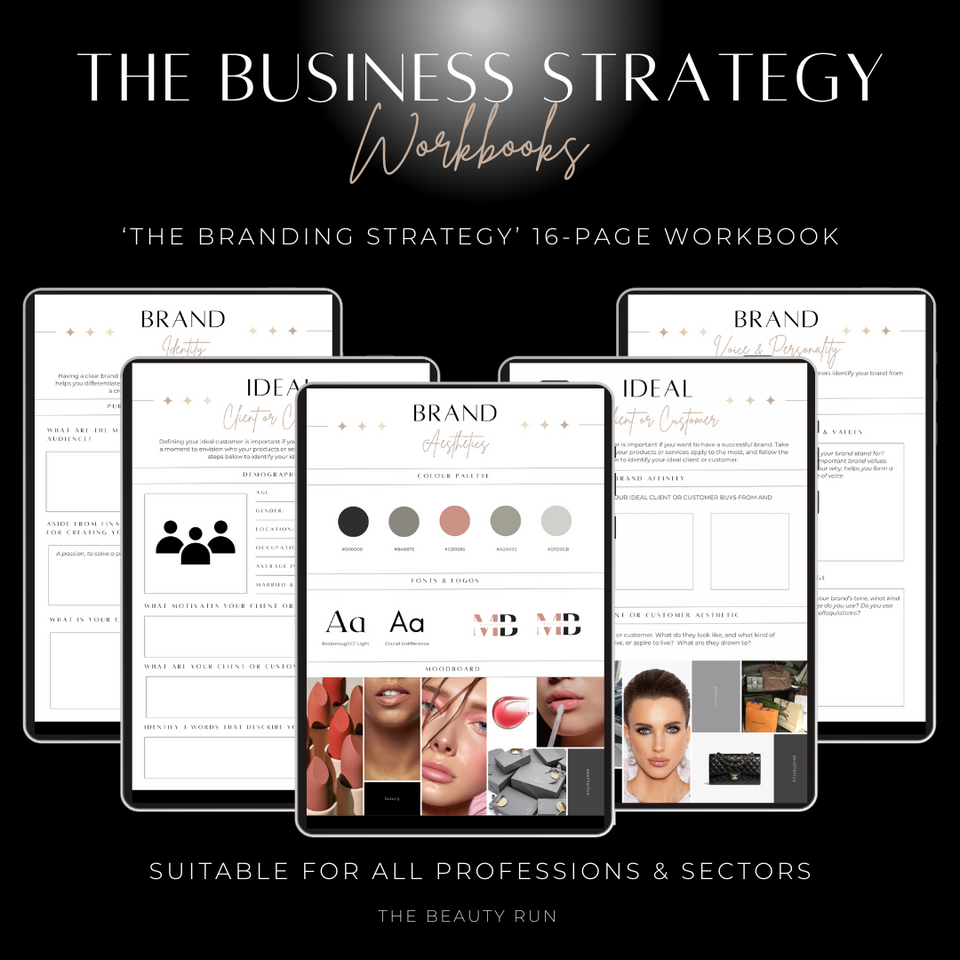 The Business Strategy Workbooks (Marketing, Branding & Business Plan)