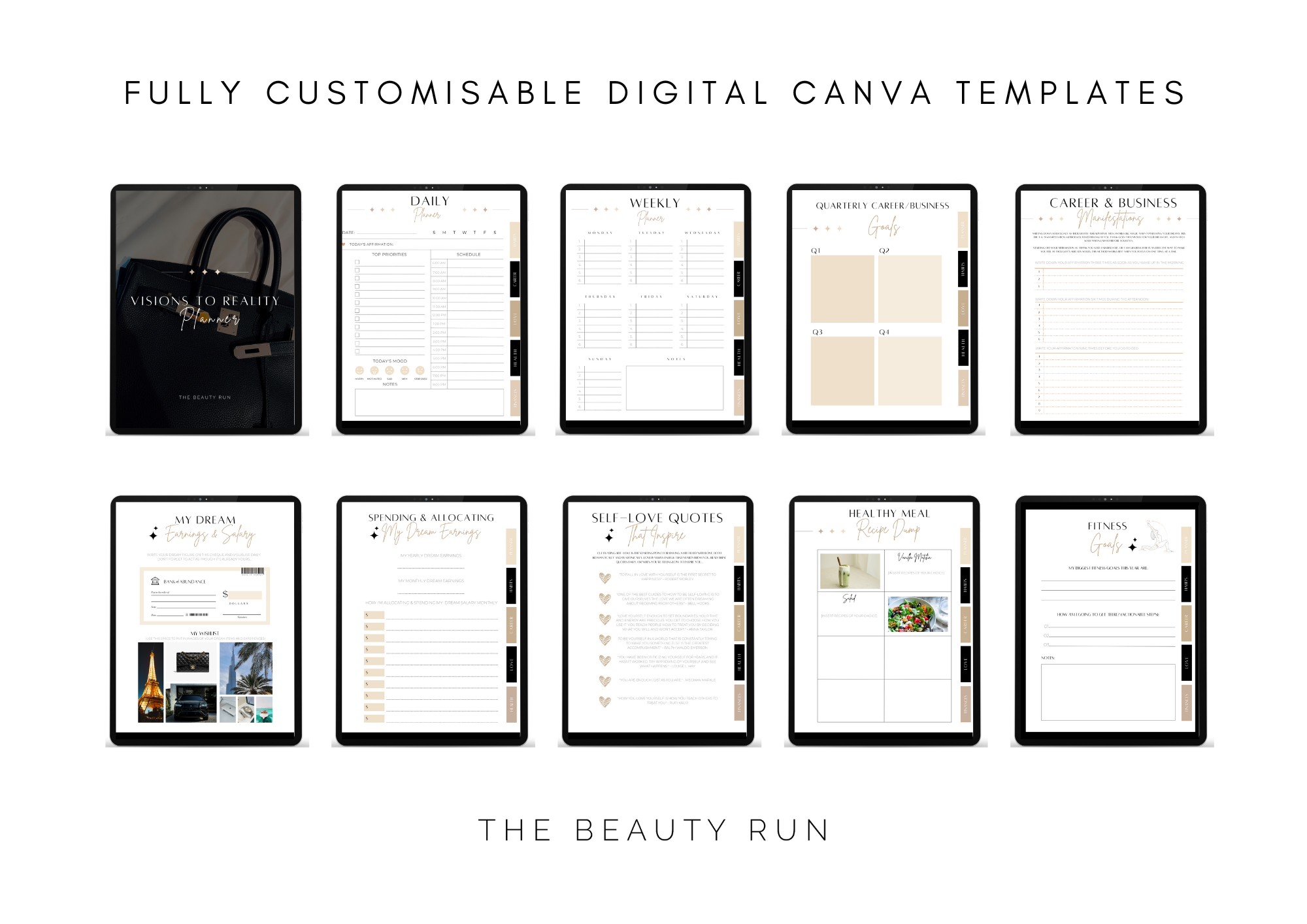 Planner: Visions to Reality - Minimal Theme