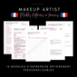 Makeup Artist Business Templates *FRENCH*